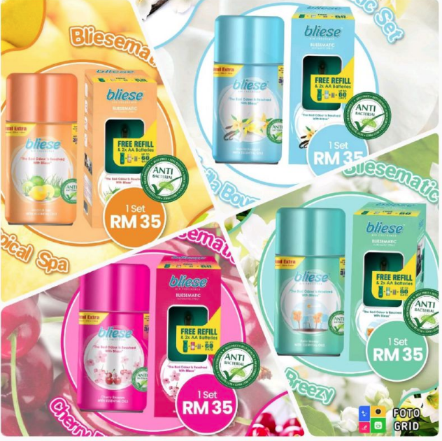 Bliesematic / Air Fresheners Automatic Spray Bliese Spray / Kills 99.