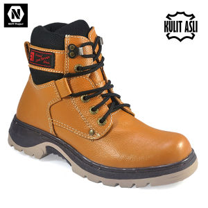 NEFF / Sepatu boot pria kulit / Sepatu tracking hiking touring motoris traveling BJB 003