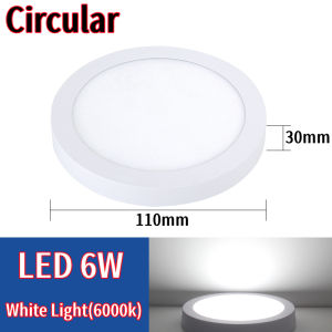 Downlight LED Ceiling Light 6W/12W/18W Lampu LED White Light Daylight Pin light Room Round Panel Light Lighting Lampu siling LED Downlight 6W/12W/18W Lampu LED putih cahaya siang Pin cahaya bilik pusingan Panel cahaya Lampu Siling Rumah