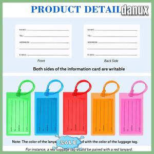 danux Soft Pvc Travel Luggage Tag Airplane Color Silicone Wholesale Suitcase Label Accessories Bag Name Tag Card Sleeve
