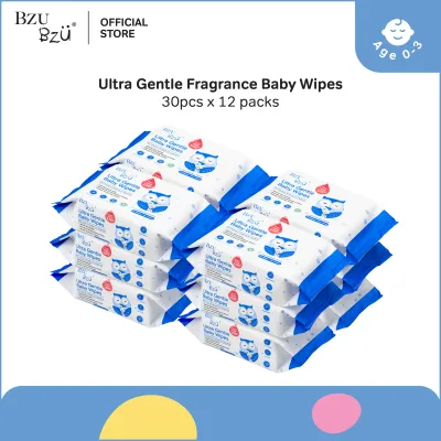 [BUNDLE DEAL] BZU BZU Ultra Gentle Baby Wipes 30pcs x12