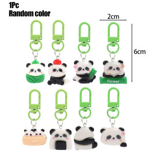 [Lâu đài cổ tích] Móc Khóa Gấu Trúc Nhỏ hoạt hình dễ thương Phụ kiện túi trang sức treo móc chìa khóa xe ô tô móc treo động vật đáng yêu tự làm