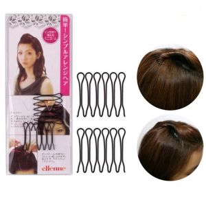 Black Plated U Shape Invisible Hair Pin Metal Hair Styling Clips