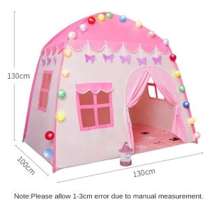【100% Cotton】EBUY Play Tent Toys for Kids Princess Spacious Playhouse,Tent for Kids Girl Play House Castle Play Tent Foldable Oxford Playhouse Playtent Game House