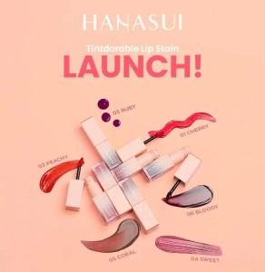 [BPOM] HANASUI Lip Cream Mattedorable BOBA Bibir Blush On Lip And Cheek Lipstik Matte