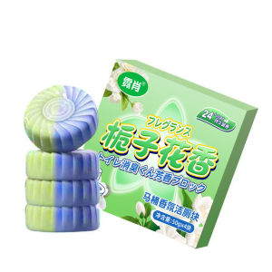 💖Double-Color Dual-Effect Deodorizing and Descaling Toilet Cleaning Block Blue Bubble Treasure Toilet Deodorizing Odor-Retaining Fragrance Descaling and Stain Removal Cleaning Agent除臭除垢马桶洁厕块