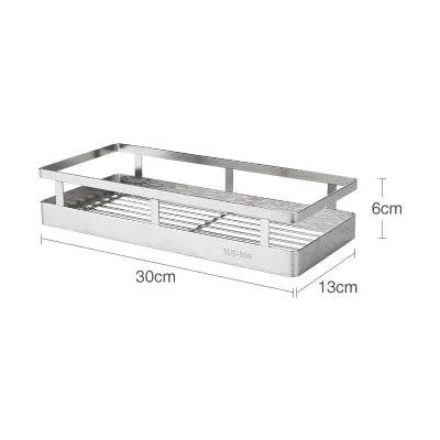 Kệ đựng gia vị inox 304 dán tường Hobby home decor KGV size tùy chọn