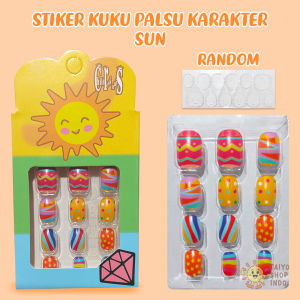 TAIYO Aksesoris Sticker Kuku Palsu Karakter Stiker Nail Art Motif DIY Beauty Fashion Wanita Perempuan Tangan