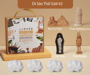 Hàng Sẳn Đồ Chơi Khảo cổ Ai Cập Cổ Đại Di Sản Thế Giới Kim Tự Tháp Tháp Nghiêng Pisa Mắt thần Horus Thần Sói.