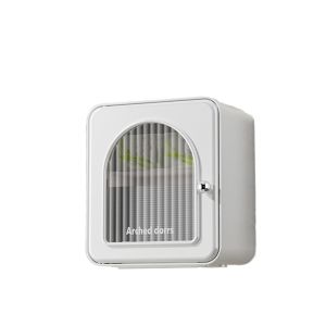 EASYTREND Wall-Mounted Toilet Paper Rack Splash-Proof Plastic Roll Paper Storage Box Creative Large Capacity Tissue Holder for Home