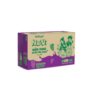 Thùng 48 Hộp Nuvi Sữa Tươi Trái Cây Tươi Vị Cam 180ml C01AZ - Thương Hiệu NUTIFOOD - AZAGO