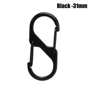 【Rotatingjump】🔥Hot Selling🔥10Pcs S Type Carabiner Zinc Alloy Anti-Theft Clip Key Lock Tool Outdoor Camping Backpack Buckle