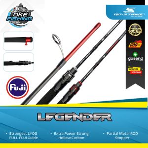 Joran Pancing Gostrike Versus Legender Fuji Solid Carbon | Kuat & Sensitif Cocok Galatama & Harian