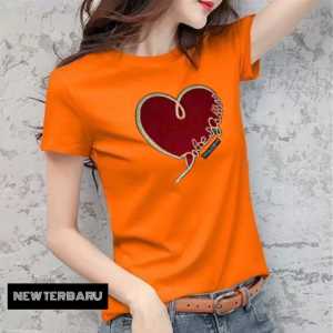 BAYAR DI TEMPAT(COD)-Kaos Terbaru LOVE MARUN Kaos Branded Premium Kaos import Terkeren Kaos wanita Dewasa kaos Wanita Distro terbaru Atasan Kekinian Murah Lengan Pendek Tumblr Tee Casual T-shirt Cotton Combed Tshirt Pakaian Olahraga Santai Remaja