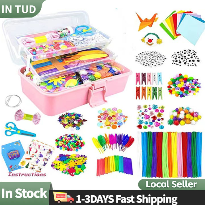 Arts and Crafts Kit-Craft Art Supply Kit for Toddlers Age 4 Years and ...