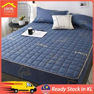 Local Power Printed Mattress Cover Antibacterial Mattress Protector Double King Mattress Cover