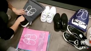 Shoe Bag with Drawcord Reusable Anti-dust shoe protect bag drawstring shoe bag