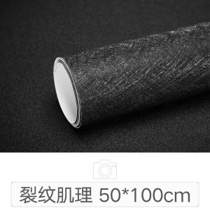 INS 50x100cm Black Matte Background Paper Photography Texture Pattern Backdrop Props for Studio Jewelry Drink