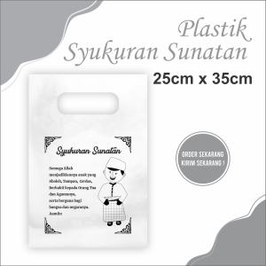 Isi 50 Pcs (Size 25cm x 35cm) Plastik Sunatan Plastik Khitanan Plastik Syukuran Kantong Sunatan Plastik Murah Plastik COD Plastik Sunat