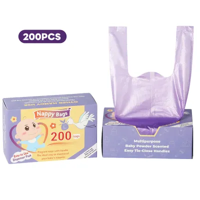 Mumystation Beg Sampah Popok Disposable Nappy Bags Diaper Disposal Garbage Bags Baby Scented 100/200pcs