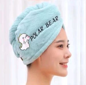 Dry Hair Cap Female Coral Velvet Thickened Shower Cap Towel Head Wrap Bath Towel