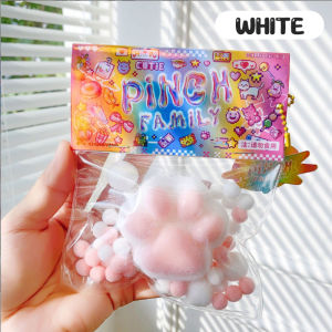 Cat Claw cute Cartoon Pearl Squeeze Pinching Transparent Toy Cute Cat Paw Slow Rebound Kids Toys