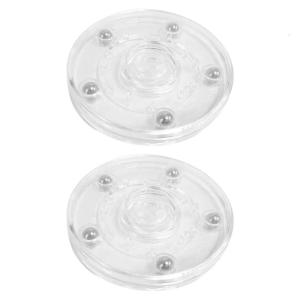 2 Piece Rotating Serving Tray Clear Turntable Compacts Desktop Storage Organizers For Rack Home Decors