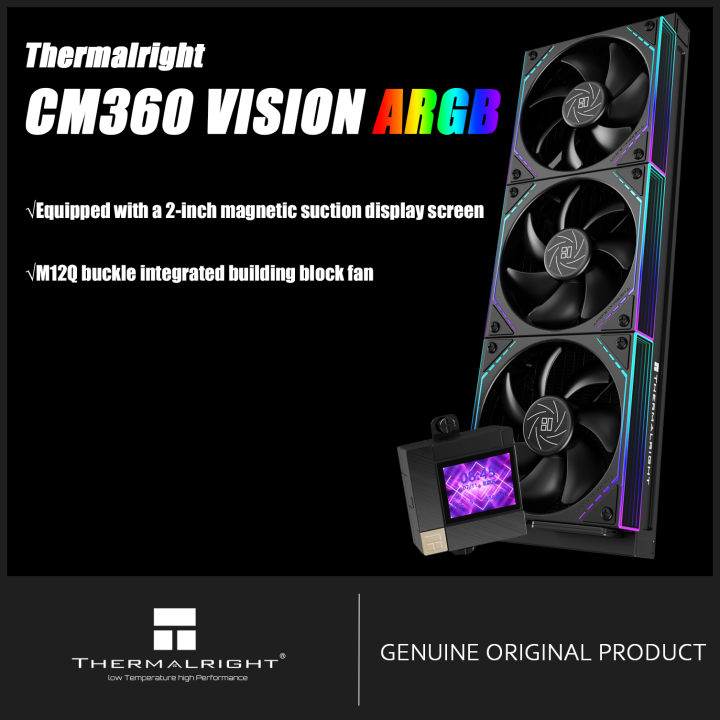 Thermalright CORE MATRIX 360 ARGB BLACK V2/CORE MATRIX 360 VISION ARGB ...