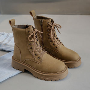 IELGY Fashion Versatile Yellow Martin Boots Womens 2024 UK Platform Boots