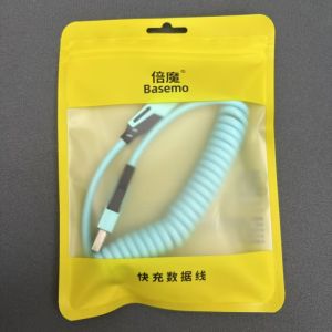 Cáp sạc nhanh lò xo 4in1 65W dùng trong ô tô