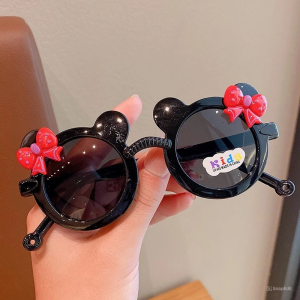Kacamata Fashion Anti Radiasi Kacamata Anak Mouse Pita Imut Sunglasses Plww17