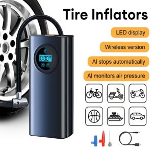 Tire Inflator For Car Portable Air Compressor Pump Automobile Motorcycle 12V  Air Pump Wireless for Car