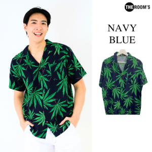 THE ROOMS - เดอะรูม เสื้อฮาวาย โคตรนุ่ม แขนสั้น ไม่ต้องรีด เสื้อยับยาก ผ้าดีมาก ลาย Eternity Green