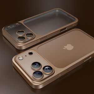 Official Cosmic Orange Plating Frosted Translucent Thin Phone Case For iPhone 17 Pro Max Air Series Bumper Cover for 17 Pro Case