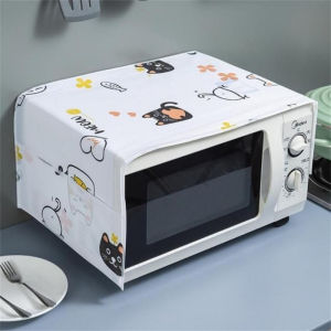 Microwave Oven Dust Cover Universal Cartoon Cartridge Side Bag Storage Waterproof and Oil Proof Cover Cloth Kitchen Decoration