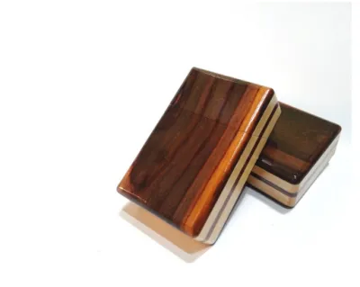 BEST SELLLER !!!!!! Kotak Kayu Kombinasi Gift Box Motif Kayu Natural Wadah Timbaqo Padudan - COD