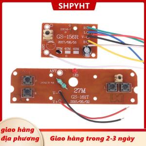 [COD] SHPYHT Giao hàng địa phương 4CH RC xe điều khiển từ xa 27MHz mạch PCB Transmitter và Receiver Board với ăng ten hệ thống đài phát thanh