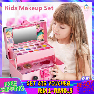 【Malaysia Spot Sale】30Pcs Makeup Toys for Kids Set Learning Educational Princess Gift Mainan Makeup Kanak- Kanak