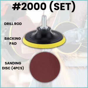 (SET) 4 inch Sanding Disc Orbital Sanders 60/80/100/120/180/240/320/400/600/1000/2000 Grit Velcro Sandpaper