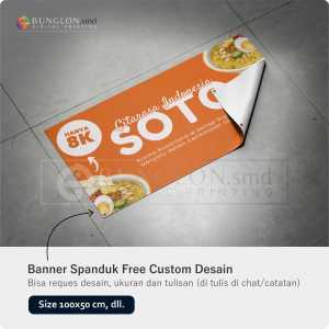 PRINT CETAK SPANDUK BANNER WARUNG SOTO FREE DESAIN