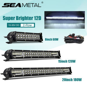 Siêu Sáng Thanh Led 12V 24V Siêu Mỏng Combo Spot Chạy Xe Cao Áp Đèn Làm Việc