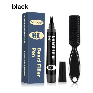 new Beard Pen Filler Penci With Brush Kit Waterproof Long Lasting Repair Moustache Coloring Shaping Tools Hair Eyebrow Pencil hot