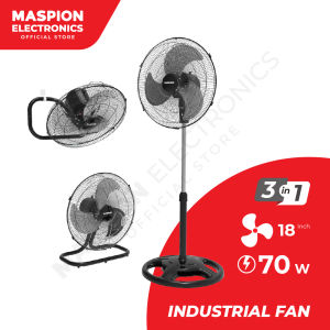 Maspion Kipas Angin Dinding / Meja / Berdiri 3 in 1 Besi - 18 inch - PW451 - FREE ONGKIR Jabodetabek