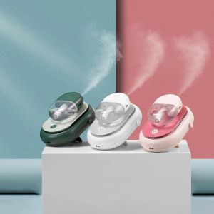 Mini Aroma Hanging Neck Water Spraying Fan 2000mAh Rechargeable Battery Operated Handheld Desktop Air Cooling Fans for Outdoor