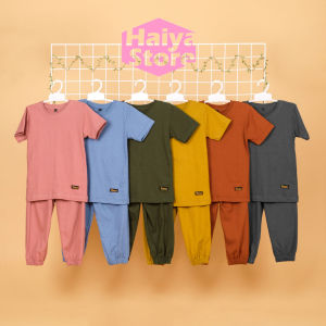 Setelan Joger Anak Umur 1 - 7 Tahun Kain Kaos Combed 24s