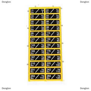 [COD] Donglon สติกเกอร์น้ำหนัก1แผ่นป้ายสำหรับอุปกรณ์ยิมอุปกรณ์อุปกรณ์อุปกรณ์ Power LABEL