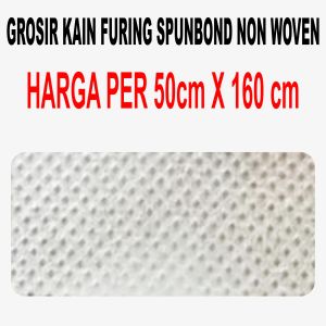 KAIN FURING SPUNBOND POLOS METERAN 65 GSM NON WOVEN BAHAN TAS GOODIEBAG TOTEBAG POUCH DRAWSTRING