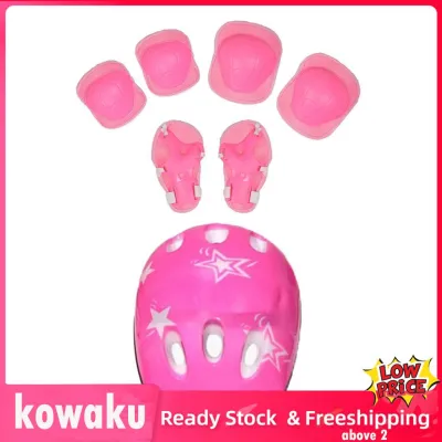 Kowaku Kid Cổ Tay Đầu Gối Đồ bảo vệ khuỷu tay trượt patin Skateboard thể thao ngoài trời đệm bảo vệ đi xe đạp Mũ Bảo Hiểm