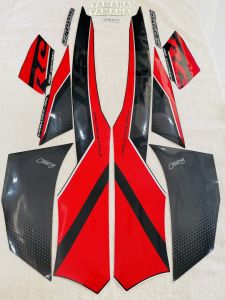 Bộ tem decal dán xe máy Yamaha Sirius RC Fi 115 màu đỏ đen zin thái siêu đẹp