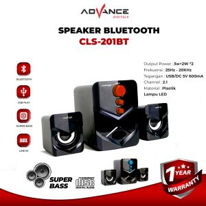 Advance Speaker Bluetooth Multimedia Subwoofer - CLS201BT - GRATIS ONGKIR Jabodetabek